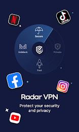 Radar VPN - Fast VPN Proxy Pro ảnh chụp màn hình 1