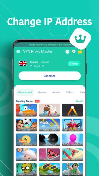 VPN Master - 무제한 VPN 빠른 Proxy 스크린 샷 2