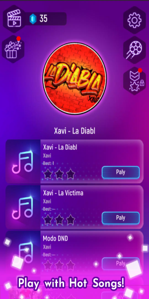 Screenshot Xavi la diabla - Tiles Hop 1