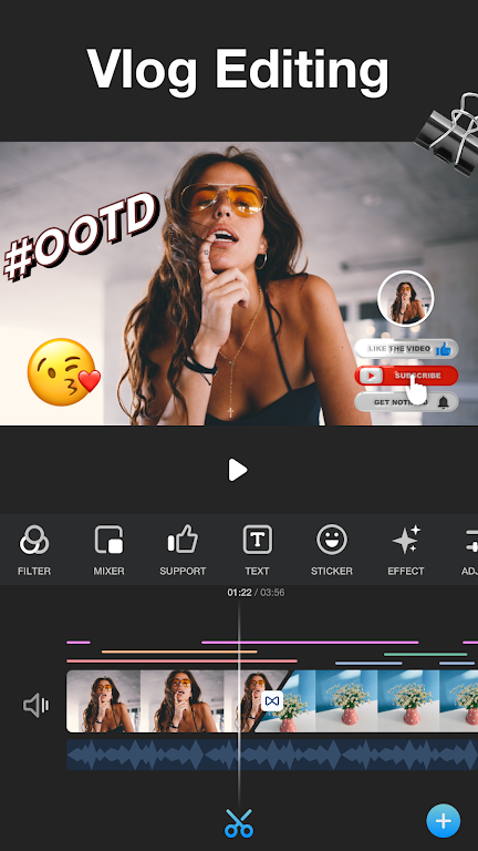 Vlog Video Editor Maker: VlogU Mod ကိုဖန်သားပြင်1