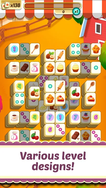 Mahjong Solitaire Cupcake Bake屏幕截圖3