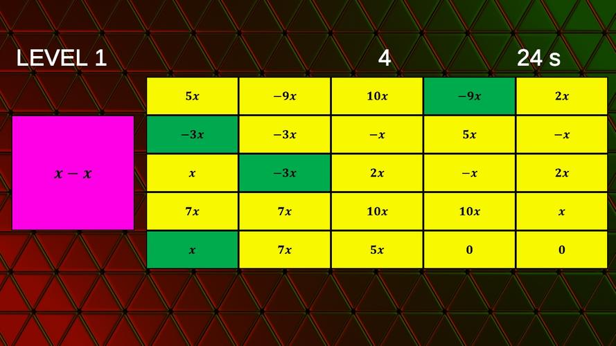 Polynomial Bingo (Mathematics) screenshot 2
