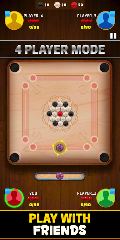 ภาพหน้าจอ Carrom Offline : Pool City 1