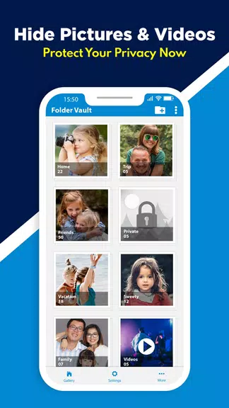 Folder, File & Gallery Locker экрана 2