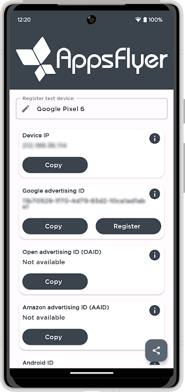 My Device ID by AppsFlyer 스크린 샷 1