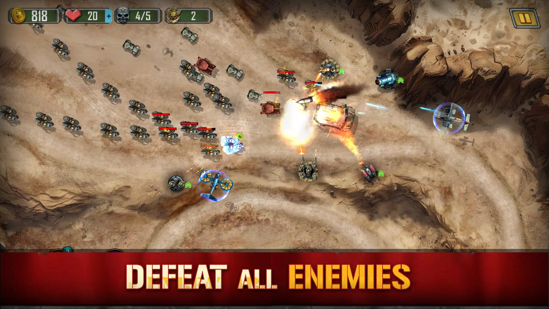 1945 WarGuard: Epic Shooter TD screenshot 4