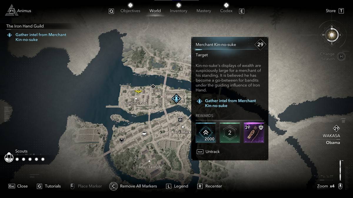 All Iron Hand Guild Members in Assassin's Creed Shadows Kin-no-suke
