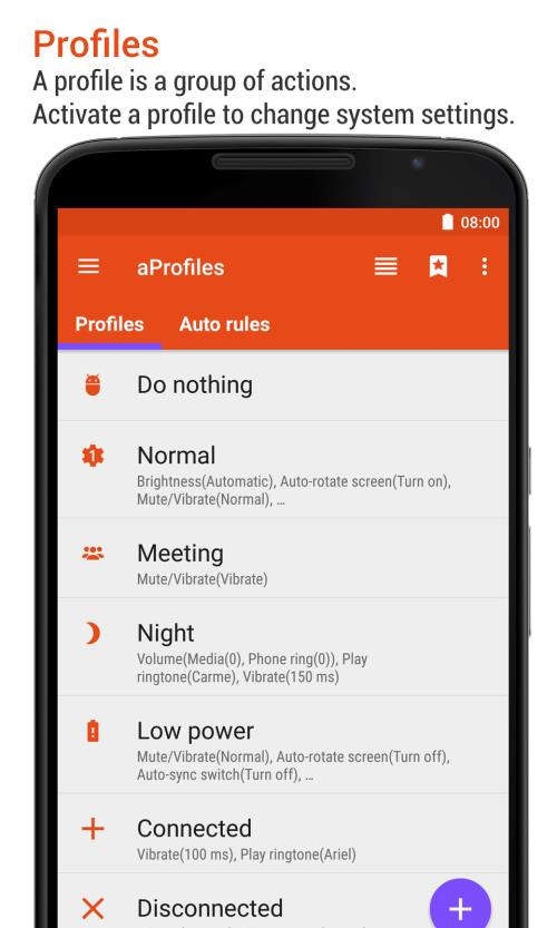 aProfiles - Auto tasks экрана 1