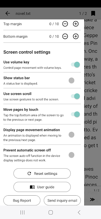 Readbook - Text Viewer Capture d’écran3