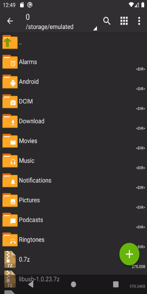 ZArchiver captura de pantalla 1