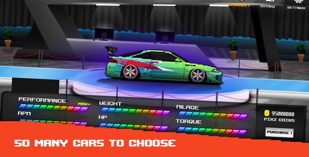 Pixel Car: Reckless Racer Capture d’écran3
