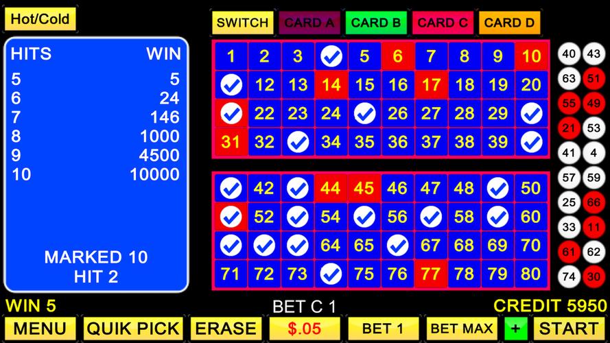 Keno 4 Card screenshot 4