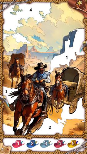 The West Coloring Games屏幕截圖3