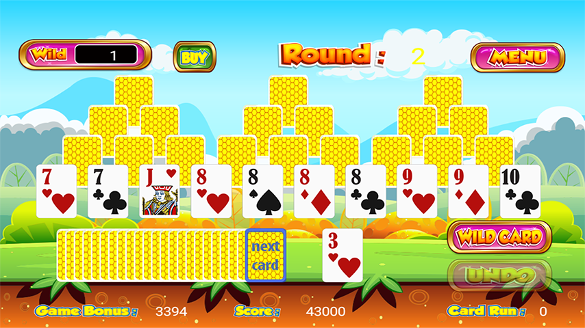 Tri Towers Tri Peaks Solitaireスクリーンショット2