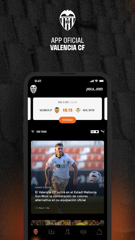Valencia CF - Official App ảnh chụp màn hình 1