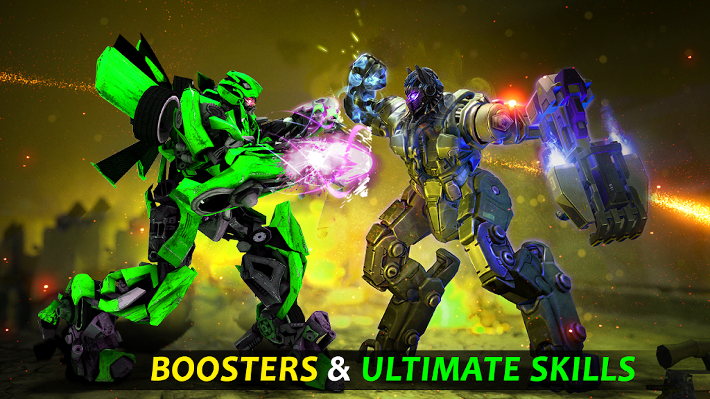 Futuristic Robot City Fighting 3D Game ảnh chụp màn hình 2