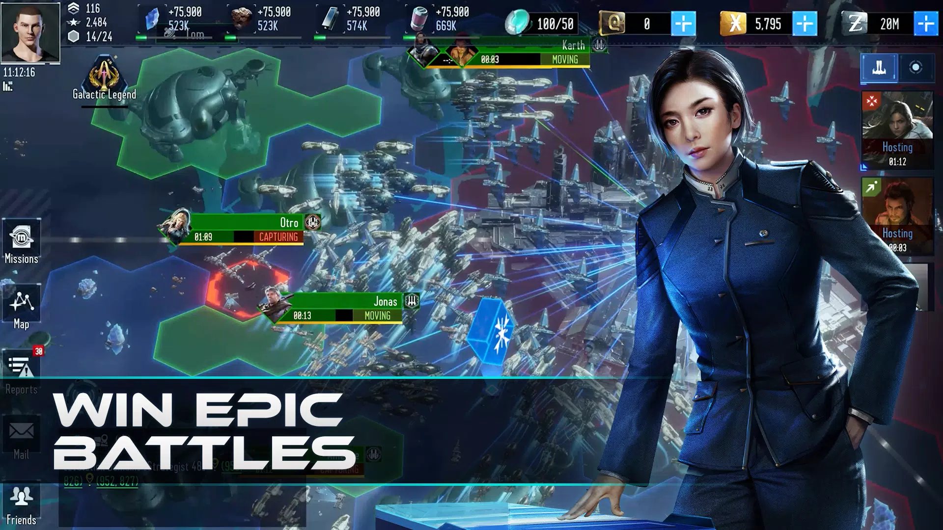 ภาพหน้าจอ EVE Galaxy Conquest 4