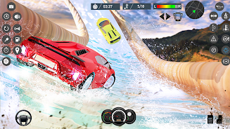 Water Slide Car Race games экрана 3