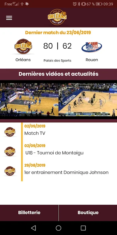 Orléans Loiret Basket - OLB Screenshot 2