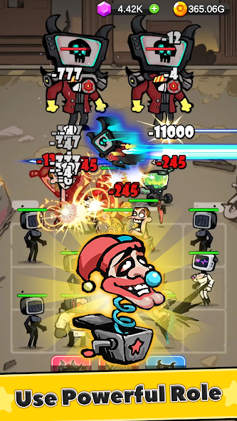 Battle Warriors: Strategy Game Mod ekran görüntüsü 2