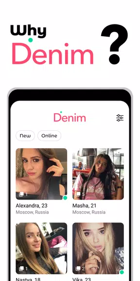 ภาพหน้าจอ Denim - premium dating app 1