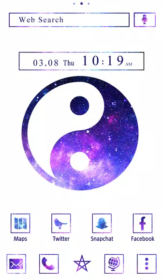 ภาพหน้าจอ Galaxy Yin-yang Theme 1