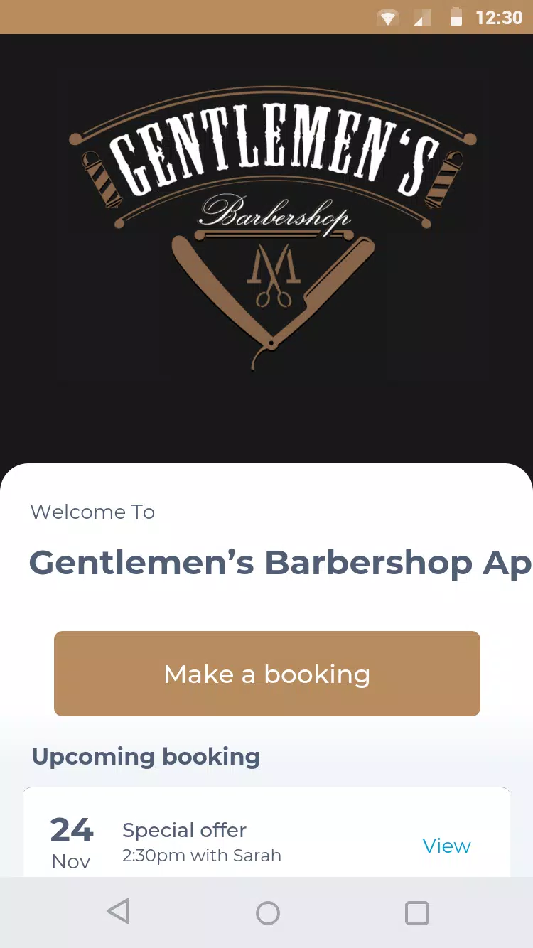 Gentlemen’s Barbershop App屏幕截圖1