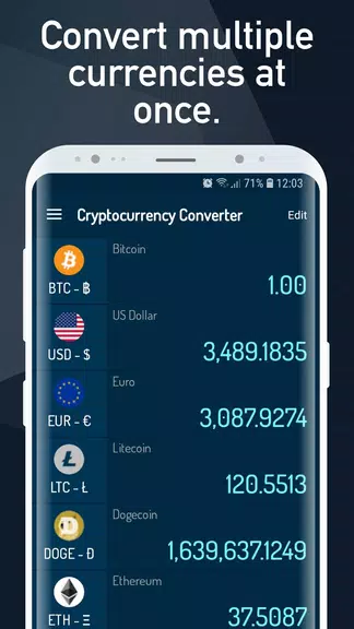 Cryptocurrency Rate Converter屏幕截圖3