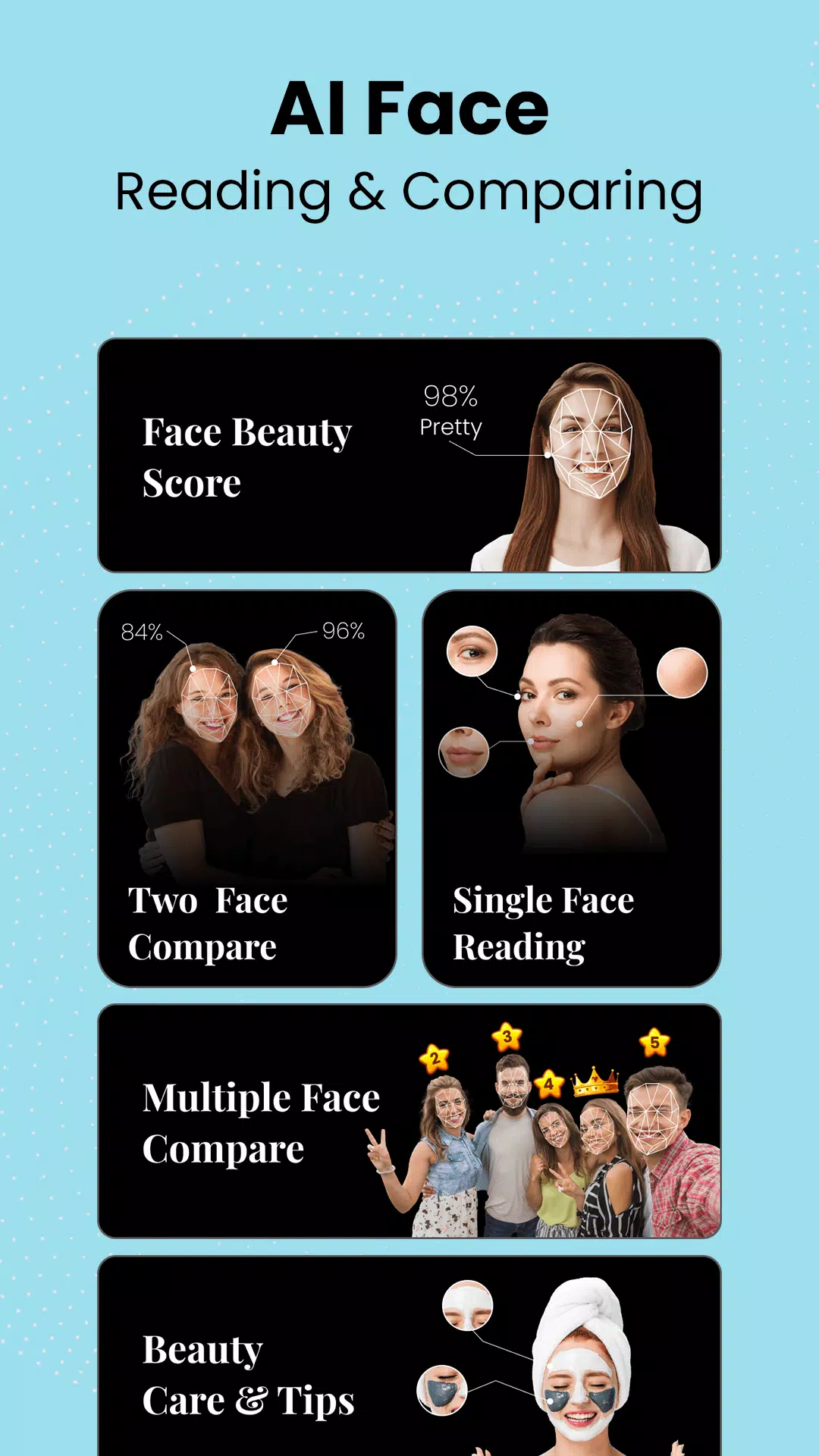 Face Beauty Score Calc & Tips屏幕截圖3