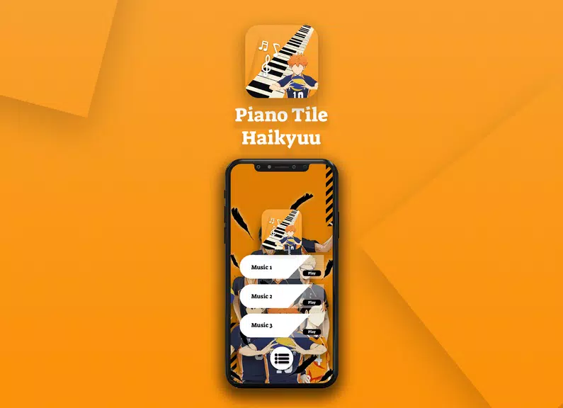 Game Haikyuu Piano Tiles ကိုဖန်သားပြင်2