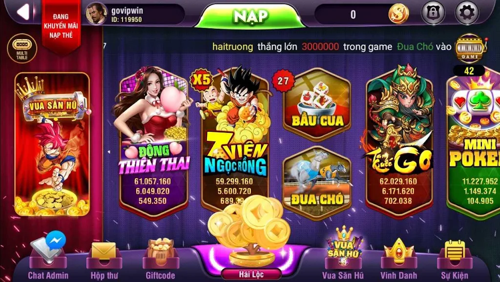 VinVip - No Hu, Xeng, Slots phat loc 스크린 샷 2