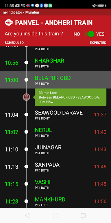 m-Indicator: Mumbai Local Screenshot 2