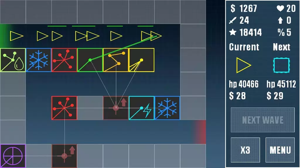 Laser Tower Defense zrzut ekranu 2