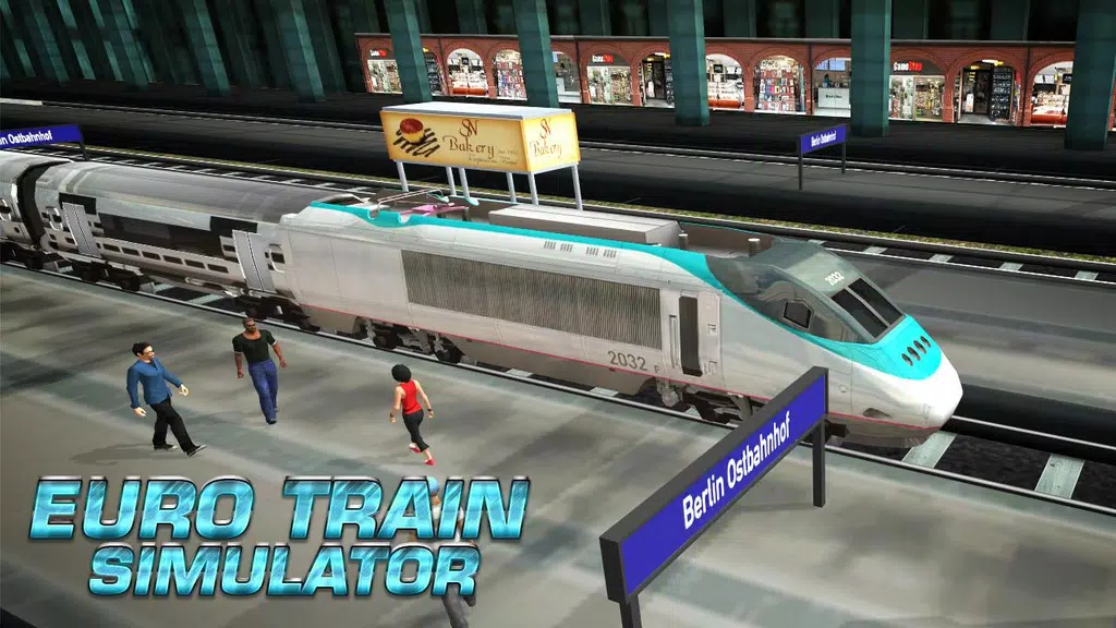 Euro Bullet Train Simulator captura de pantalla 1