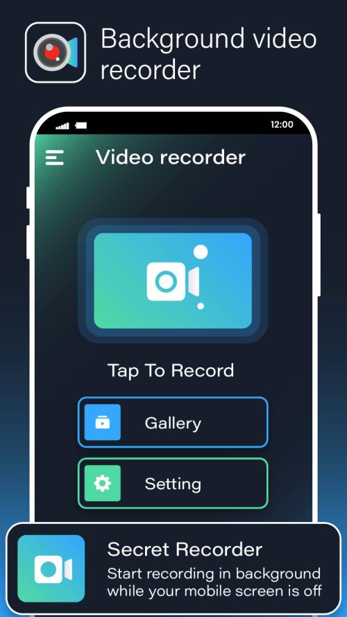 Background Video Recorder Cam Capture d’écran1