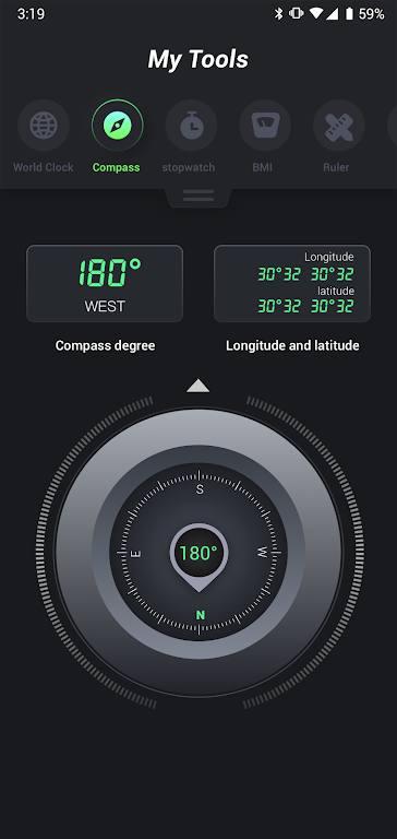 My Tool - Compass, Timer & VPN स्क्रीनशॉट 3