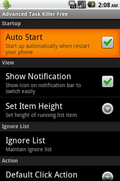 Screenshot Advanced Task Killer 2