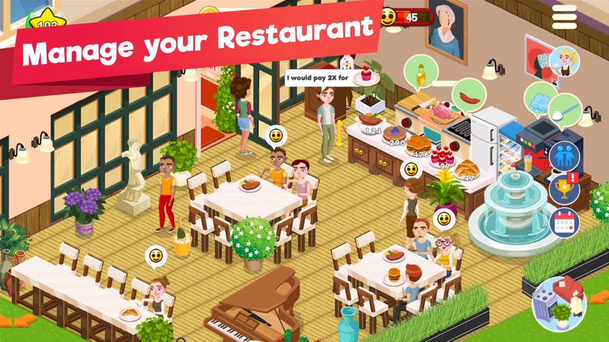 Restaurant Manager Idle Tycoon экрана 1