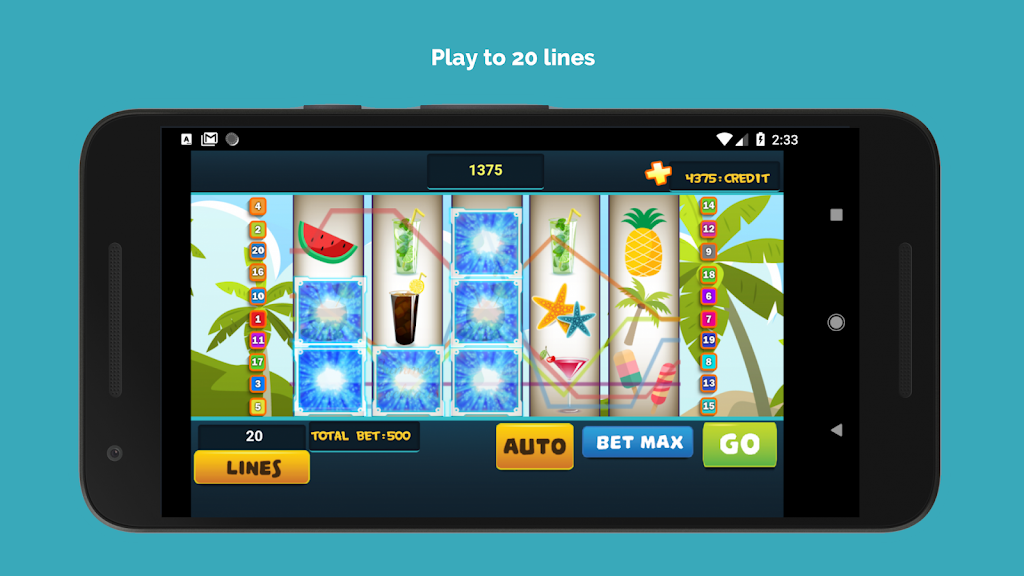 Lucky Vegas - Summer Cocktail Slot Jackpot Machine ကိုဖန်သားပြင်2