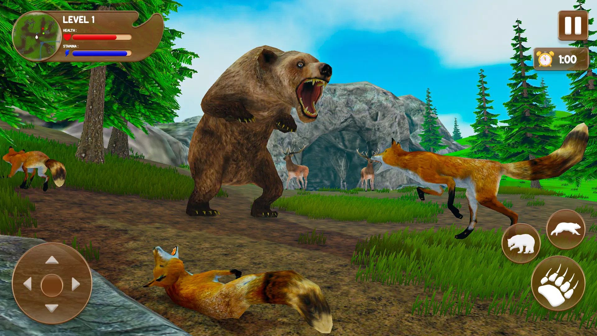 Bear Games: Bear Simulator 3D स्क्रीनशॉट 2