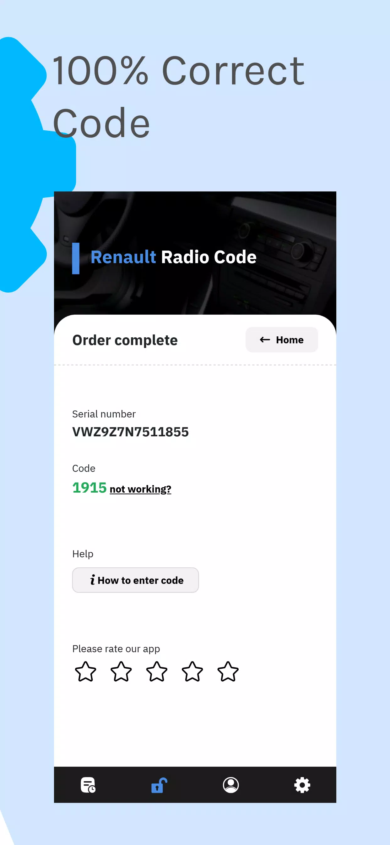 VW Radio Code Generator Screenshot 3