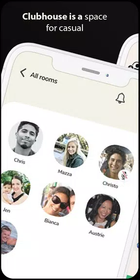 Clubhouse Drop-in audio chat android Guide ảnh chụp màn hình 2
