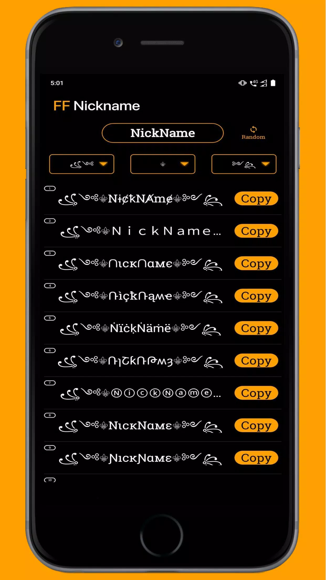 Screenshot FF Name Creator - Nickname Generator For Games 2