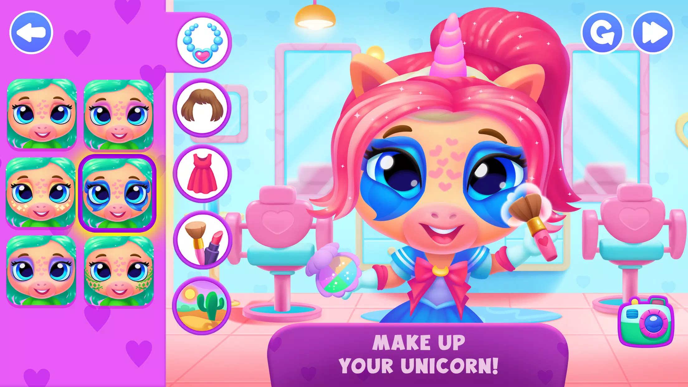 Unicorn Dress up games kids zrzut ekranu 4