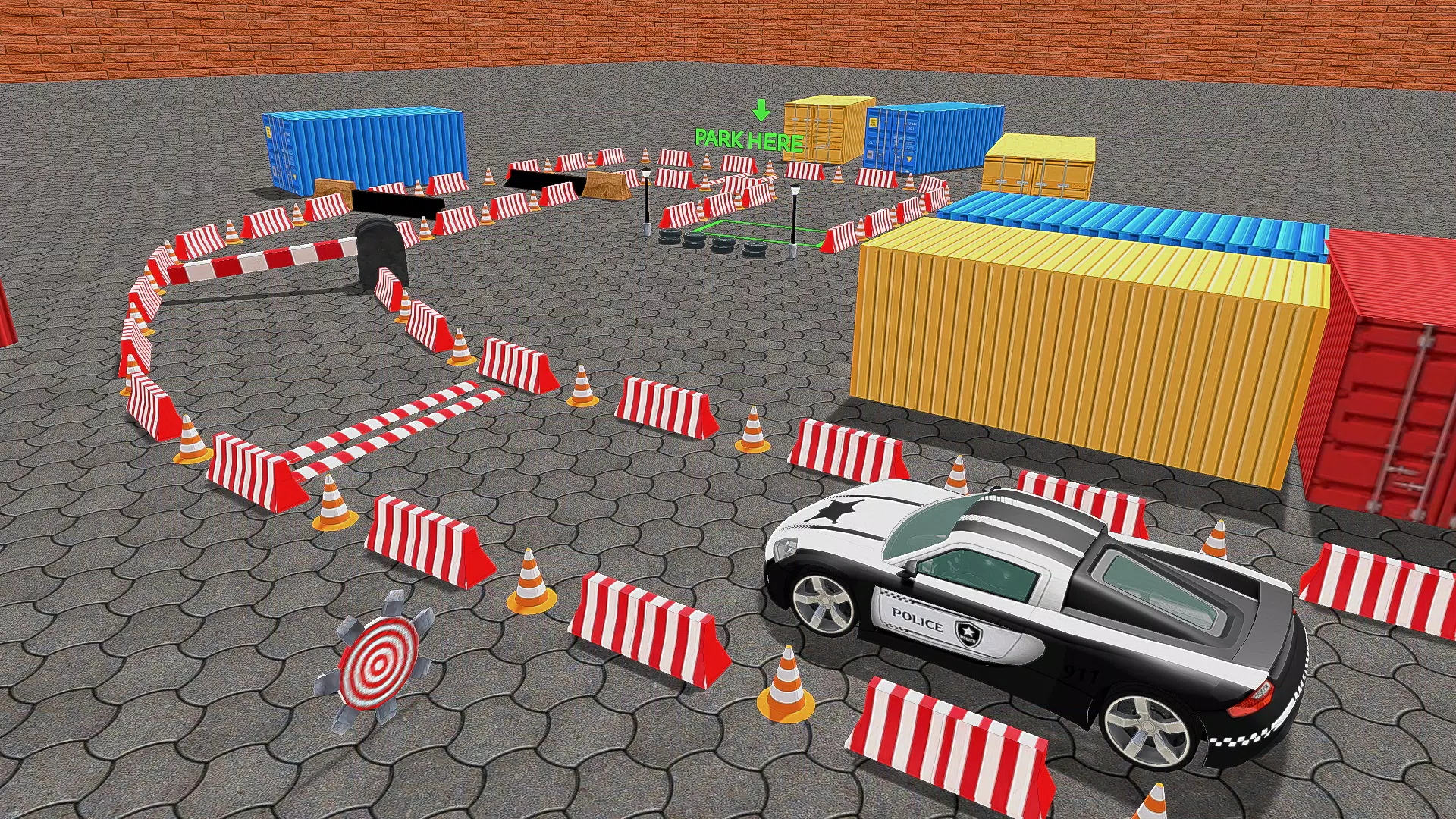 Police Car Parking Car Game 3D Screenshot 2