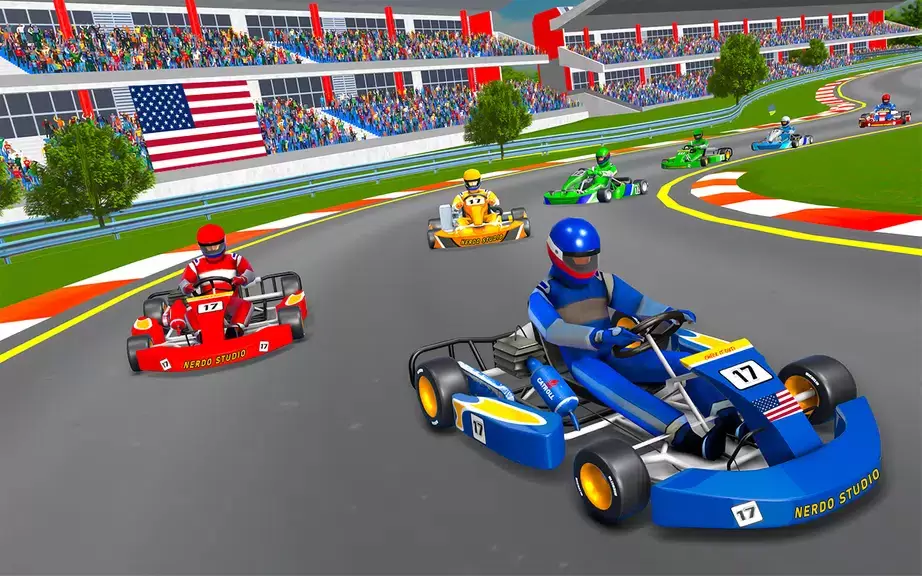 Go Kart Racing Games 3D Stunt Capture d’écran3