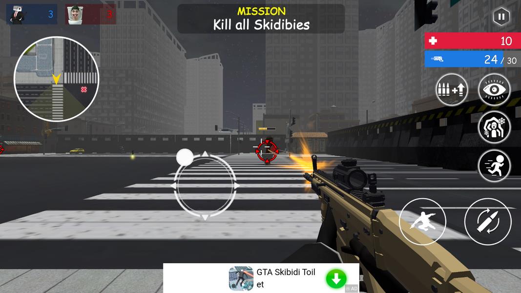 Shoot Skibd Toilet Survival.io ảnh chụp màn hình 4