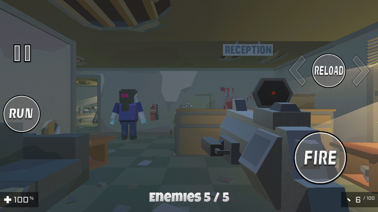 Low Poly Zombies - FPS screenshot 3