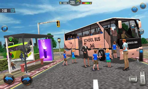 Offroad School Bus Drive Games zrzut ekranu 1