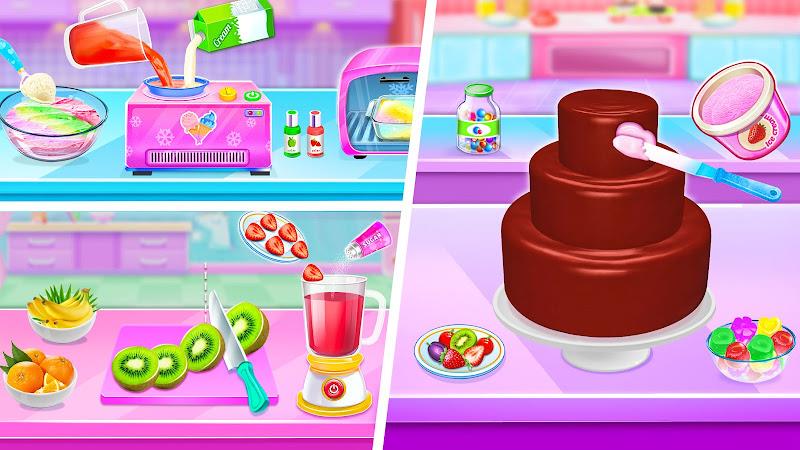 Ice cream Cake Maker Cake Game ekran görüntüsü 3